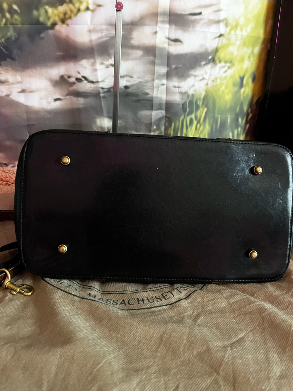 Brahmin vintage Tuscan, two-tone Croc embossed leather tote - Picture 6 of 11